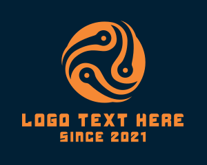 Cyber - Telecom Company Globe logo design