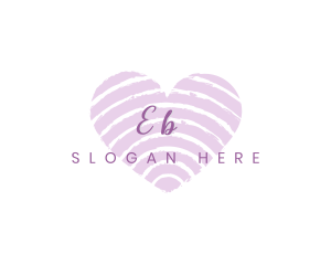Fashion - Purple Heart Script logo design