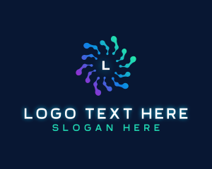 Data - Cyber Technology Digital logo design