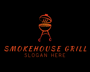 Barbecue - Smoking Barbecue Grill logo design