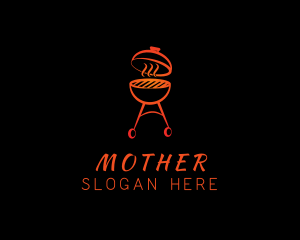 Food - Smoking Barbecue Grill logo design