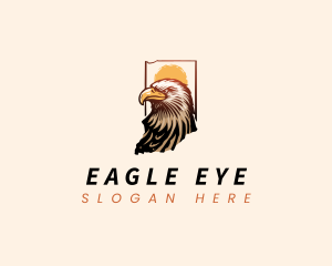 Indiana Bald Eagle logo design