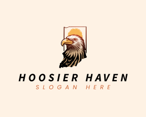 Indiana Bald Eagle logo design