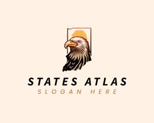 Indiana Bald Eagle logo design