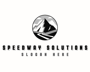 Road - Mountain Road Highway logo design