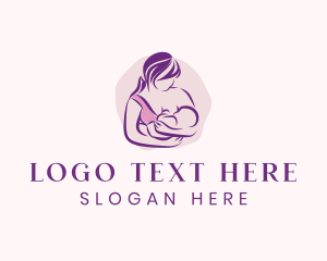 Parental - Breastfeeding Mother Child logo design