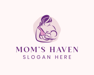 Breastfeeding Mother Child logo design