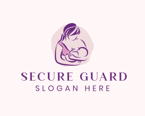 Maternity Clothes - Breastfeeding Mother Child logo design
