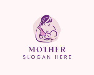 Breastfeeding Mother Child logo design