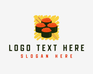 Sushi - Gunkan Sushi Roll logo design