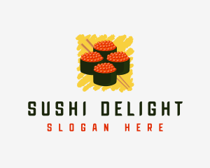 Gunkan Sushi Roll logo design