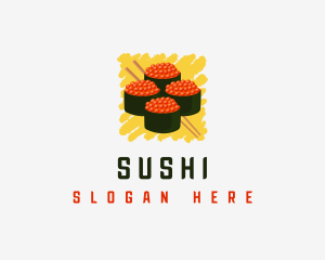 Gunkan Sushi Roll logo design