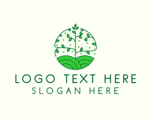 Tree Farm Sustainability Agriculture  Logo