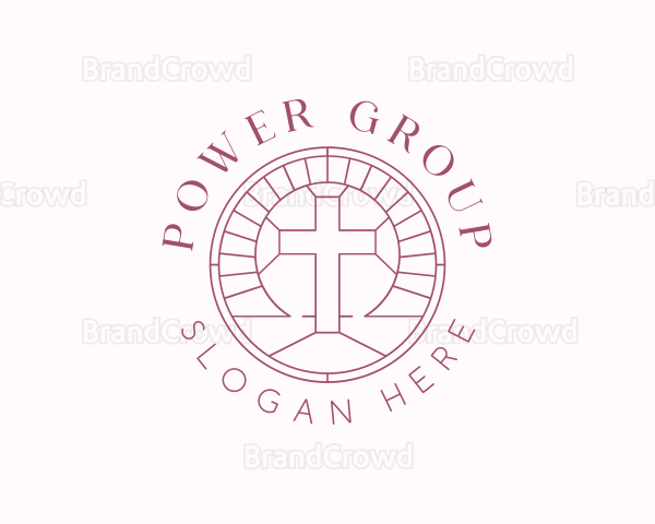 Religious Christian Cross Logo