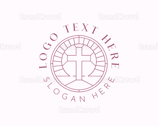 Religious Christian Cross Logo