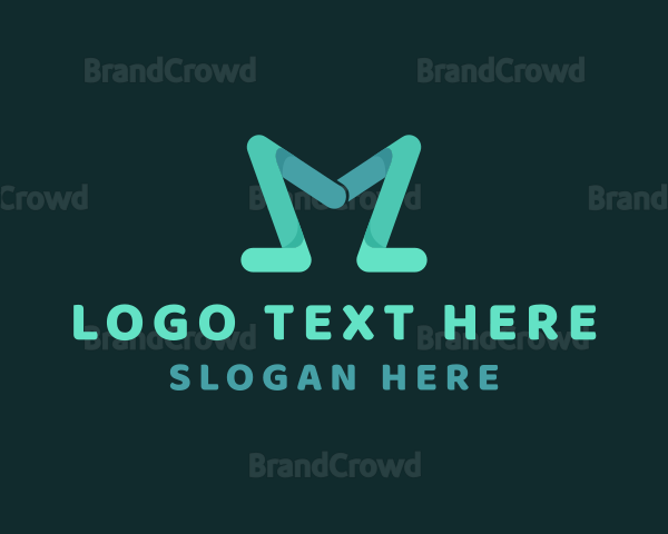 Digital Marketing Letter M Logo