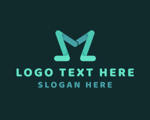 Digital Marketing Letter M  Logo