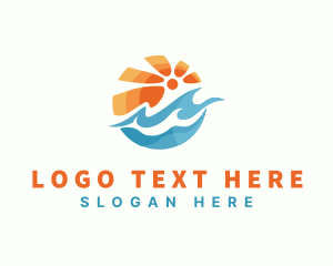 Summer Ocean Resort logo design