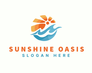 Summer Ocean Resort logo design