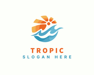 Summer Ocean Resort logo design