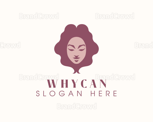 Beauty Woman Hair Stylist Logo