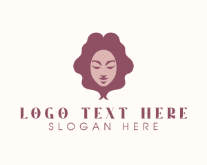 Beautician - Beauty Woman Hair Stylist logo design