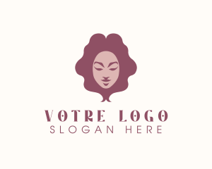 Beauty Woman Hair Stylist Logo