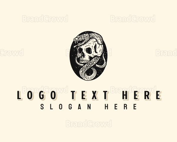 Snake Skull Venom Logo