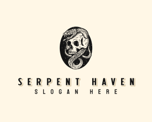 Snake Skull Venom logo design