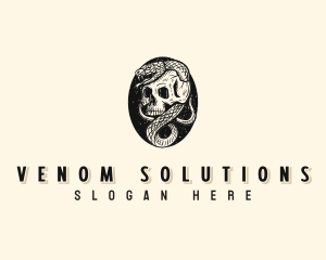 Snake Skull Venom logo design