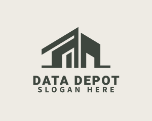 Repository - Warehouse Industrial Building logo design