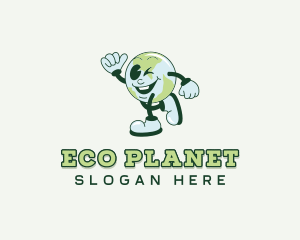 Planet - Cartoon Planet Earth logo design