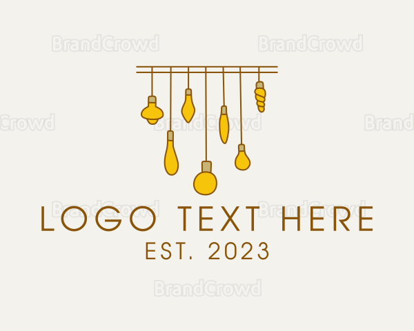 Decorative Light Bulb Logo