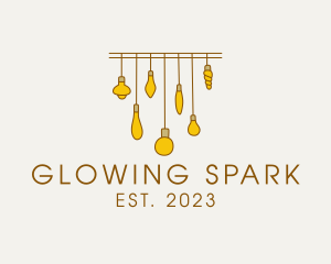 Decorative Light Bulb logo design