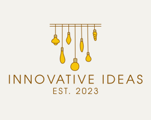 Decorative Light Bulb logo design