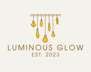 Illuminated - Decorative Light Bulb logo design