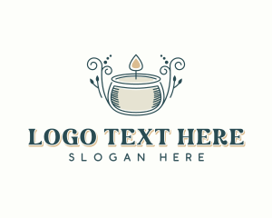 Decor - Aromatherapy Scented Candle logo design