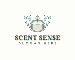 Aromatherapy Scented Candle logo design