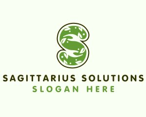 Nature Hands Letter S logo design