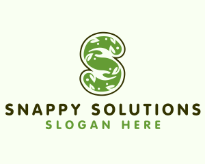 Nature Hands Letter S logo design