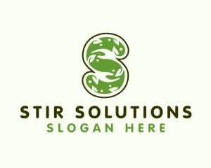 Nature Hands Letter S logo design