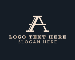 Letter A - Industrial Construction Contractor logo design