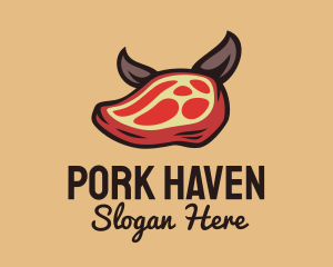 Pork Steak Dog logo design