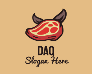 Beef - Pork Steak Dog logo design