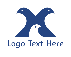 Dove - Pigeon Family Bird logo design