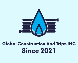 Water Conservation - Plumber Water Droplet logo design