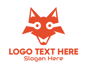 Fox Head - Digital Orange Fox logo design