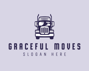 Cargo Trailer Truck Transportation logo design