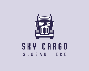 Cargo Trailer Truck Transportation logo design