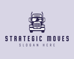 Cargo Trailer Truck Transportation logo design